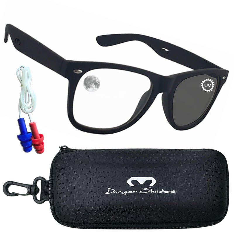 EJ The Main Street Original Clear-to-Grey Auto-Tint Motorcycle Glasses - Image 1